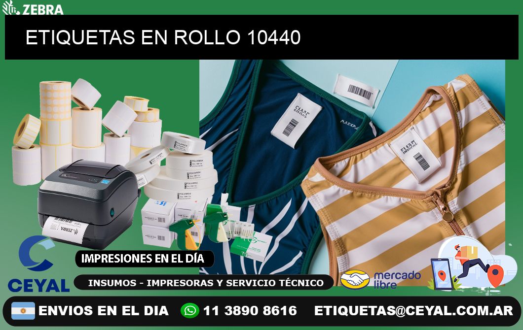 ETIQUETAS EN ROLLO 10440