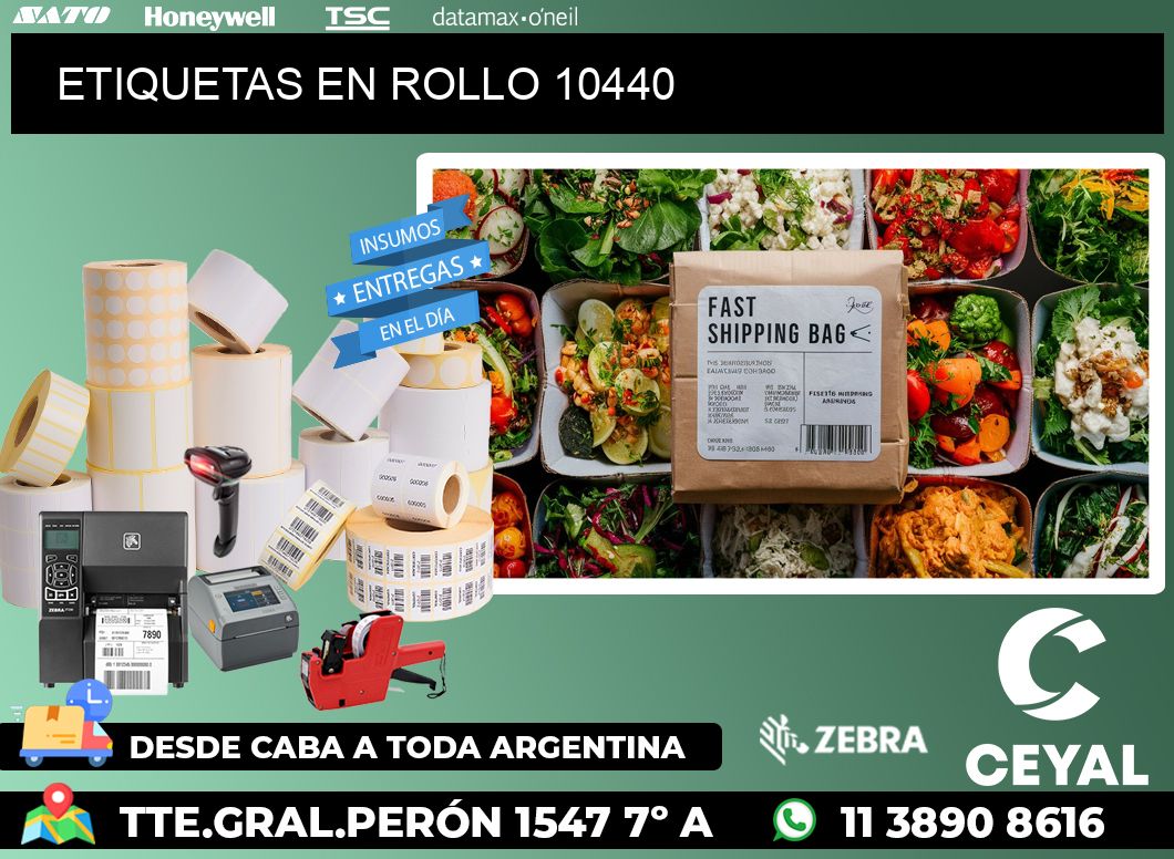 ETIQUETAS EN ROLLO 10440