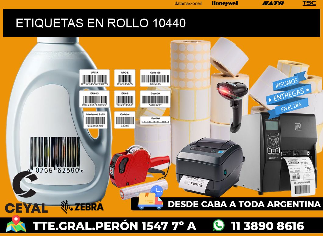 ETIQUETAS EN ROLLO 10440