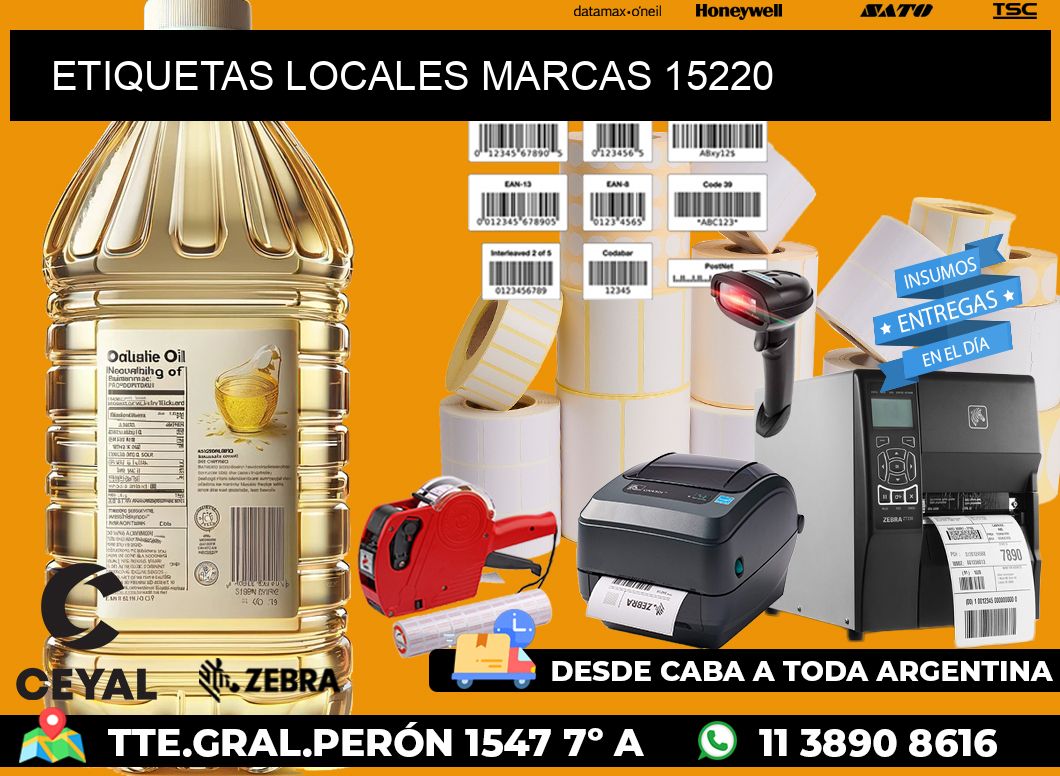 ETIQUETAS LOCALES MARCAS 15220