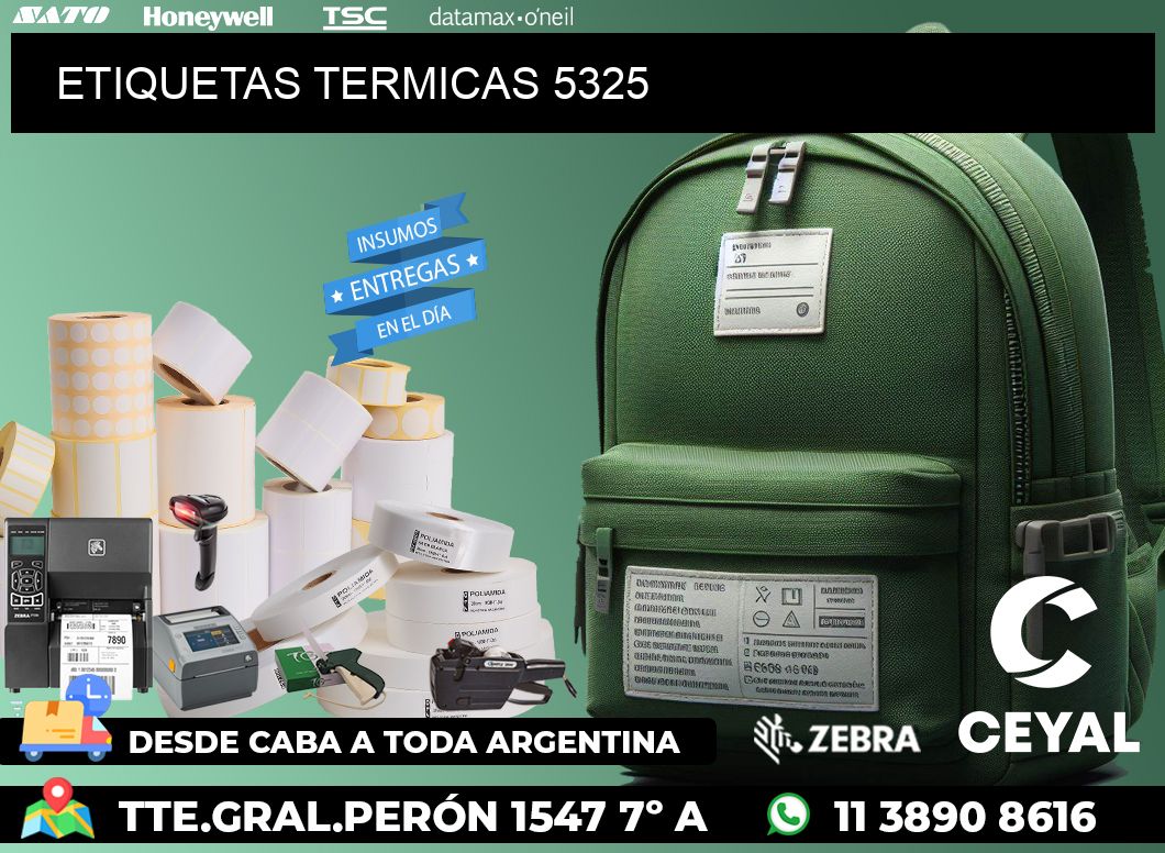 ETIQUETAS TERMICAS 5325
