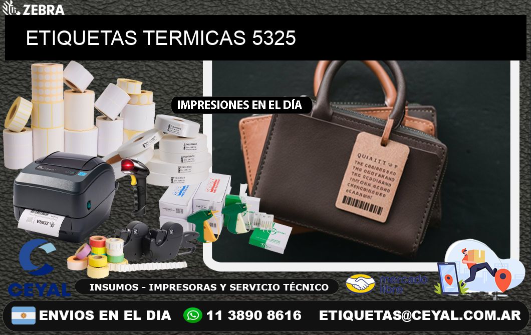 ETIQUETAS TERMICAS 5325
