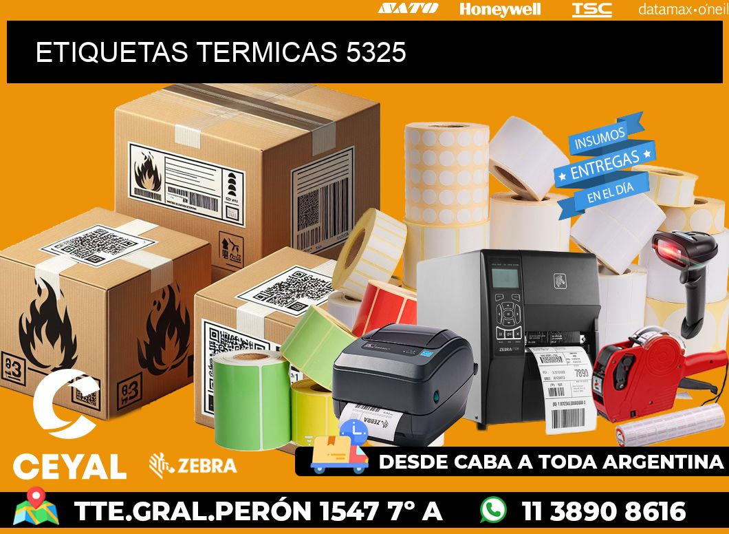 ETIQUETAS TERMICAS 5325