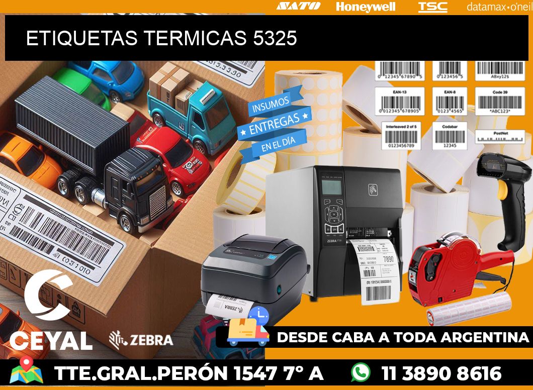 ETIQUETAS TERMICAS 5325