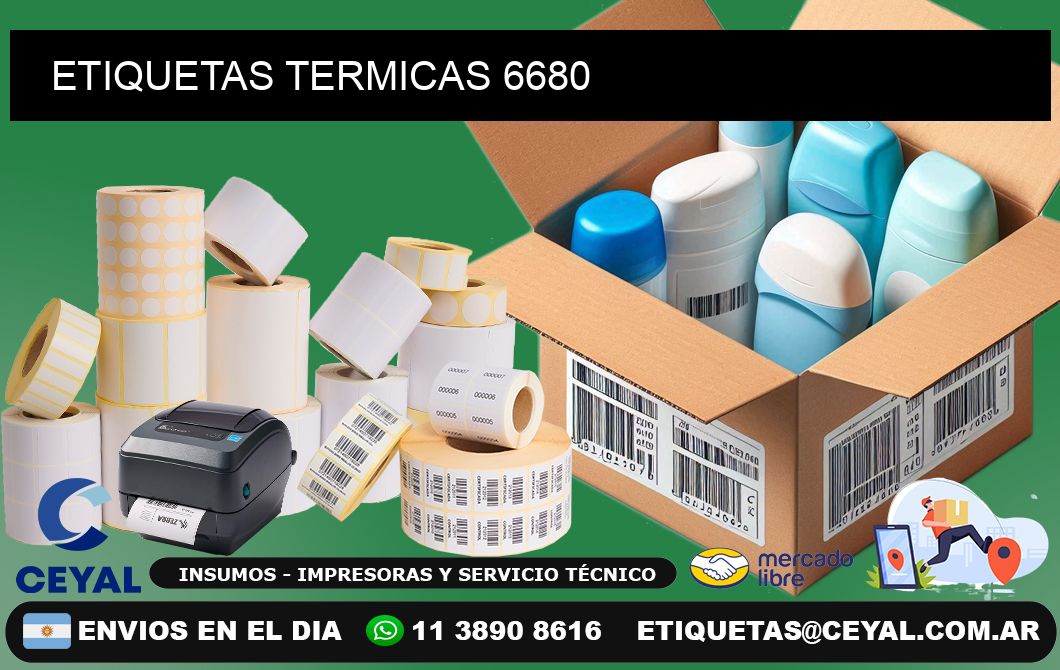 ETIQUETAS TERMICAS 6680