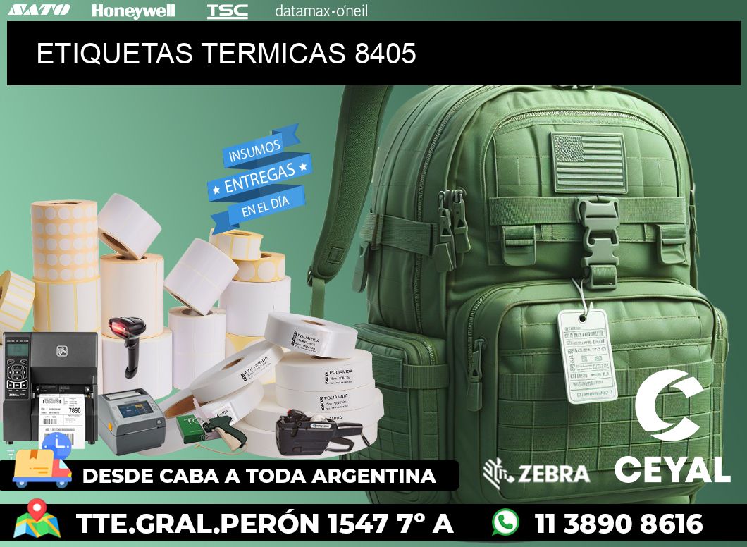 ETIQUETAS TERMICAS 8405