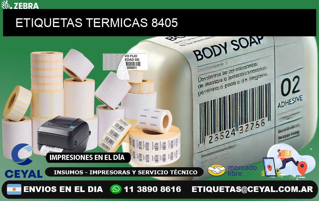 ETIQUETAS TERMICAS 8405