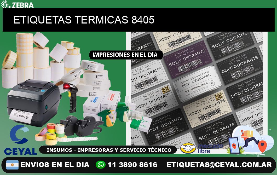 ETIQUETAS TERMICAS 8405