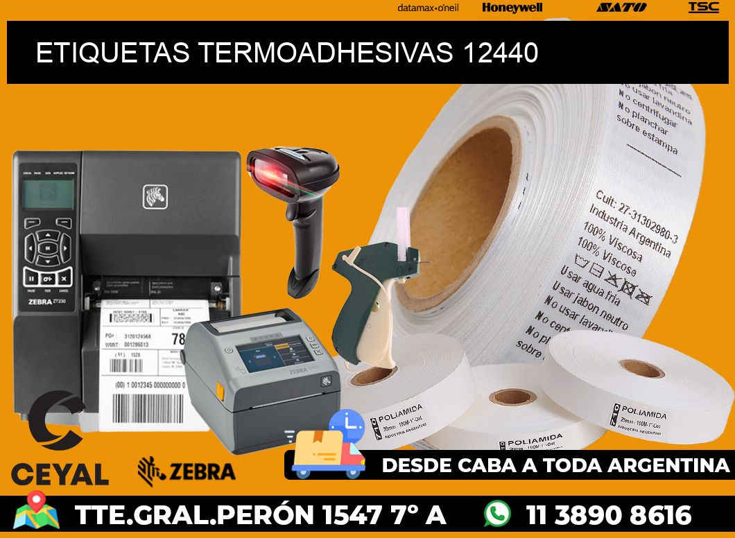 ETIQUETAS TERMOADHESIVAS 12440