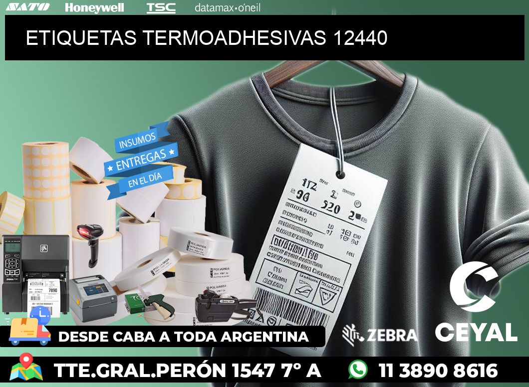 ETIQUETAS TERMOADHESIVAS 12440