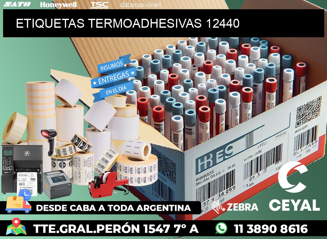 ETIQUETAS TERMOADHESIVAS 12440