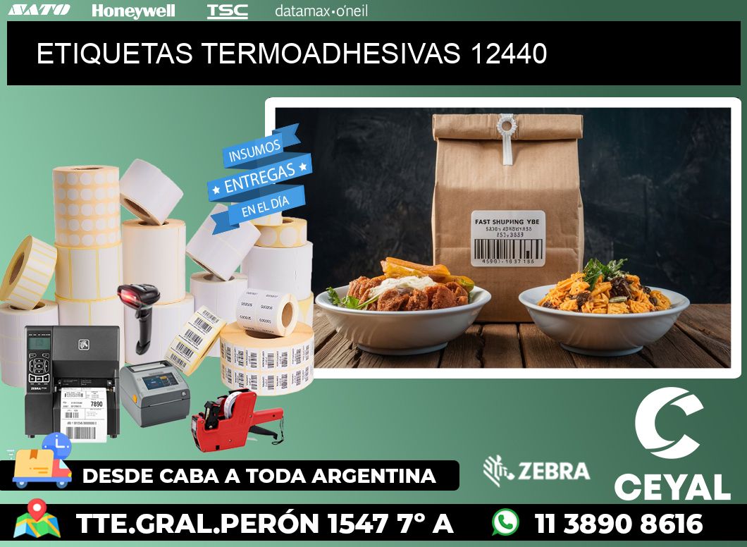 ETIQUETAS TERMOADHESIVAS 12440