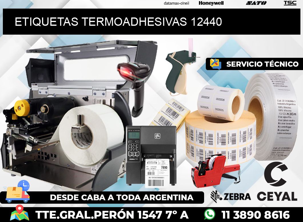 ETIQUETAS TERMOADHESIVAS 12440