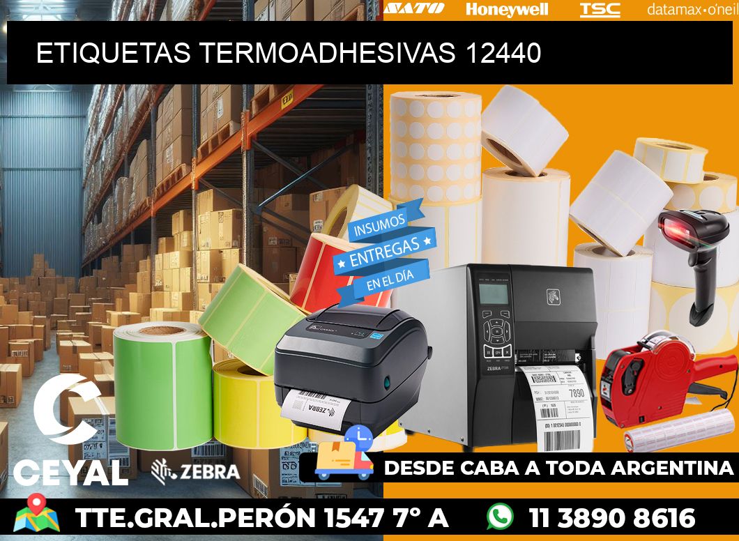 ETIQUETAS TERMOADHESIVAS 12440