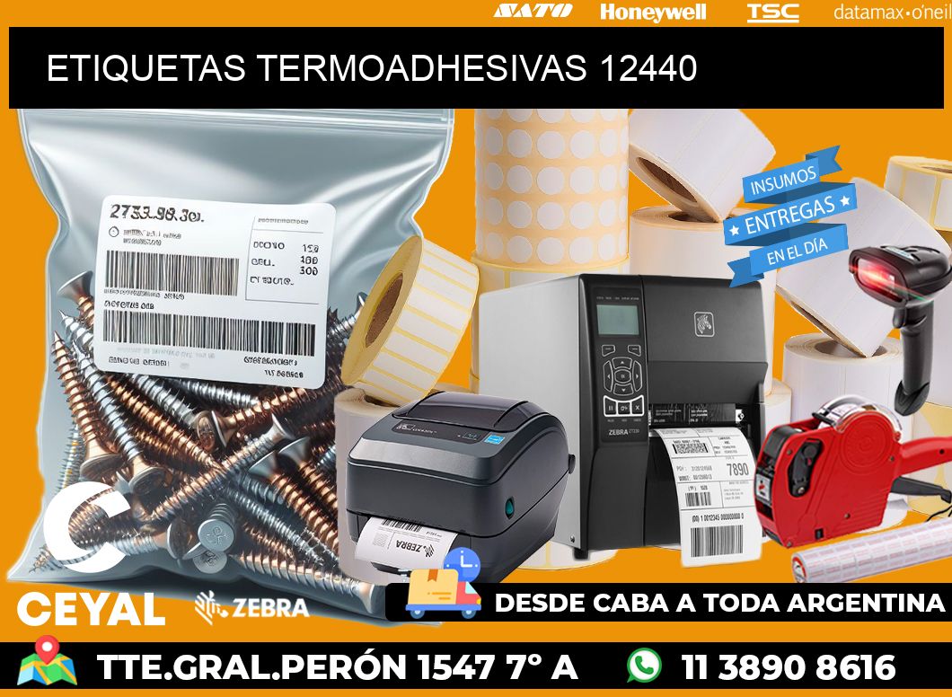 ETIQUETAS TERMOADHESIVAS 12440