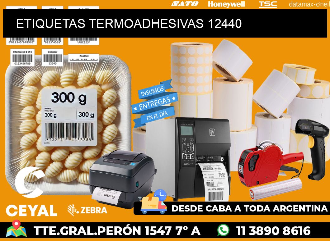 ETIQUETAS TERMOADHESIVAS 12440