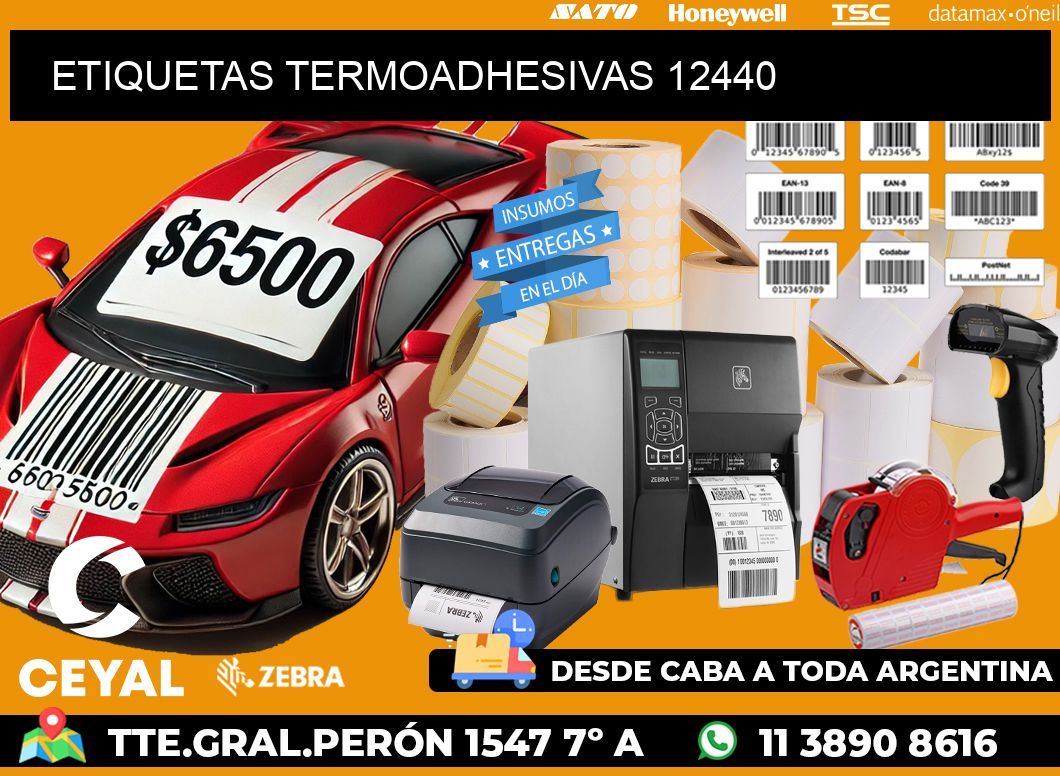 ETIQUETAS TERMOADHESIVAS 12440