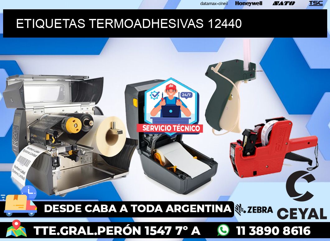 ETIQUETAS TERMOADHESIVAS 12440