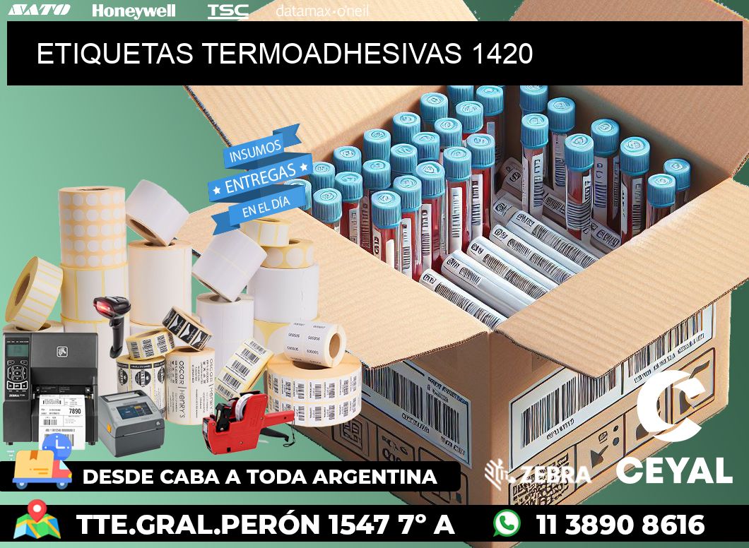 ETIQUETAS TERMOADHESIVAS 1420