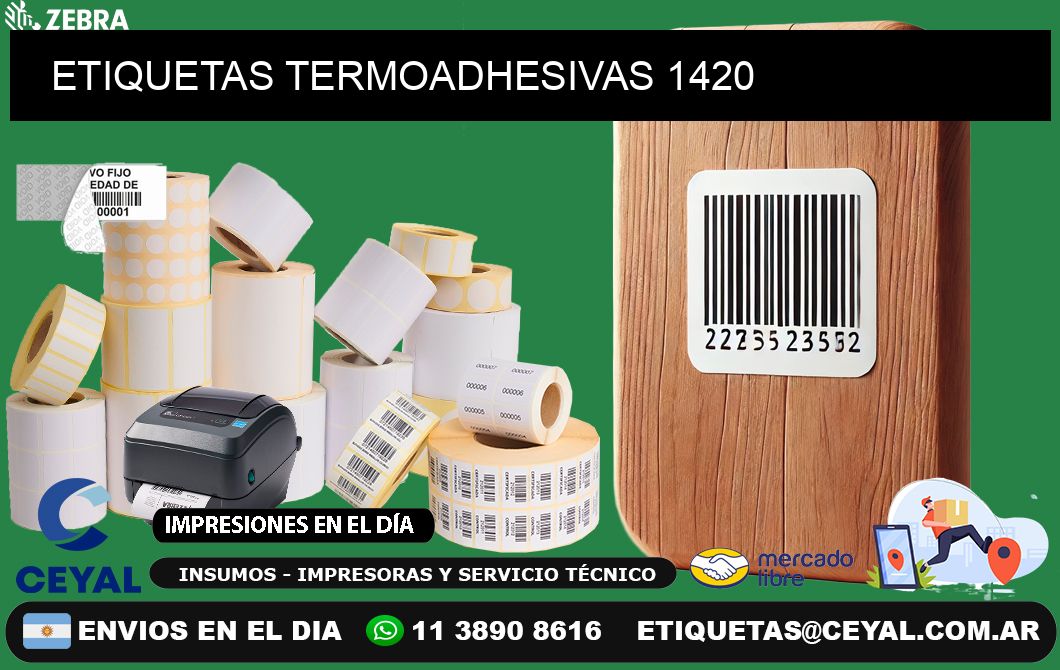 ETIQUETAS TERMOADHESIVAS 1420