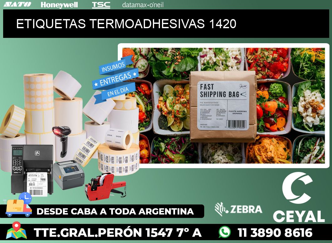 ETIQUETAS TERMOADHESIVAS 1420
