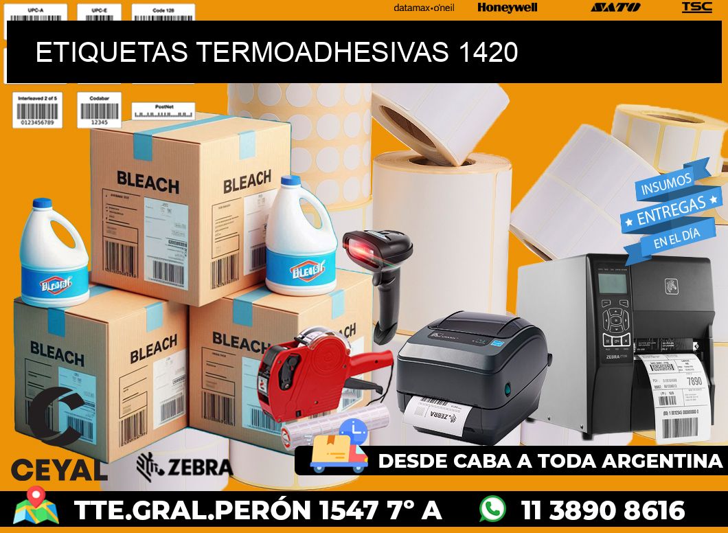 ETIQUETAS TERMOADHESIVAS 1420