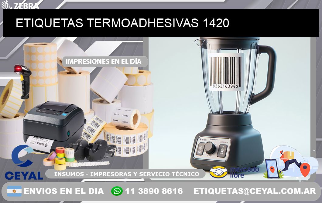 ETIQUETAS TERMOADHESIVAS 1420