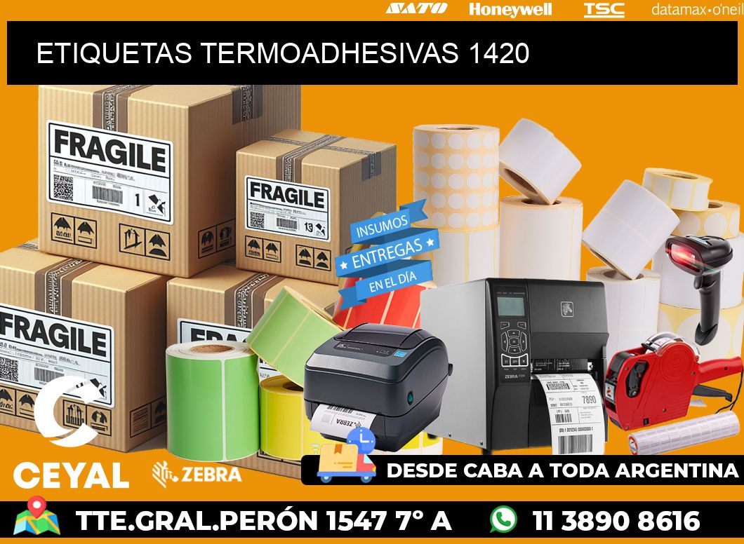 ETIQUETAS TERMOADHESIVAS 1420
