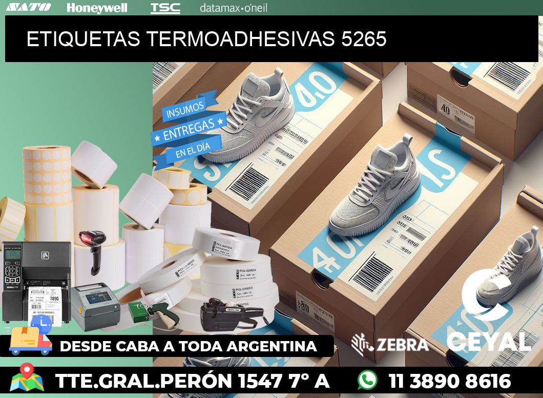 ETIQUETAS TERMOADHESIVAS 5265