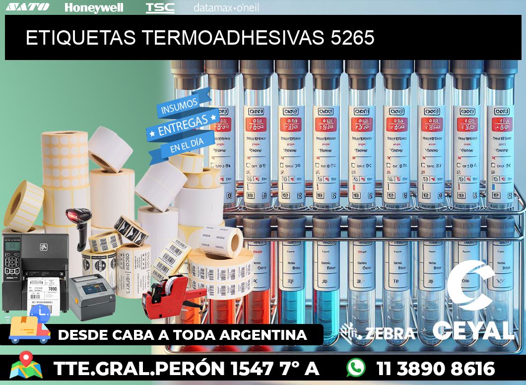 ETIQUETAS TERMOADHESIVAS 5265