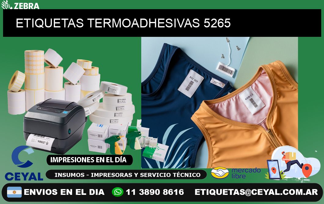ETIQUETAS TERMOADHESIVAS 5265