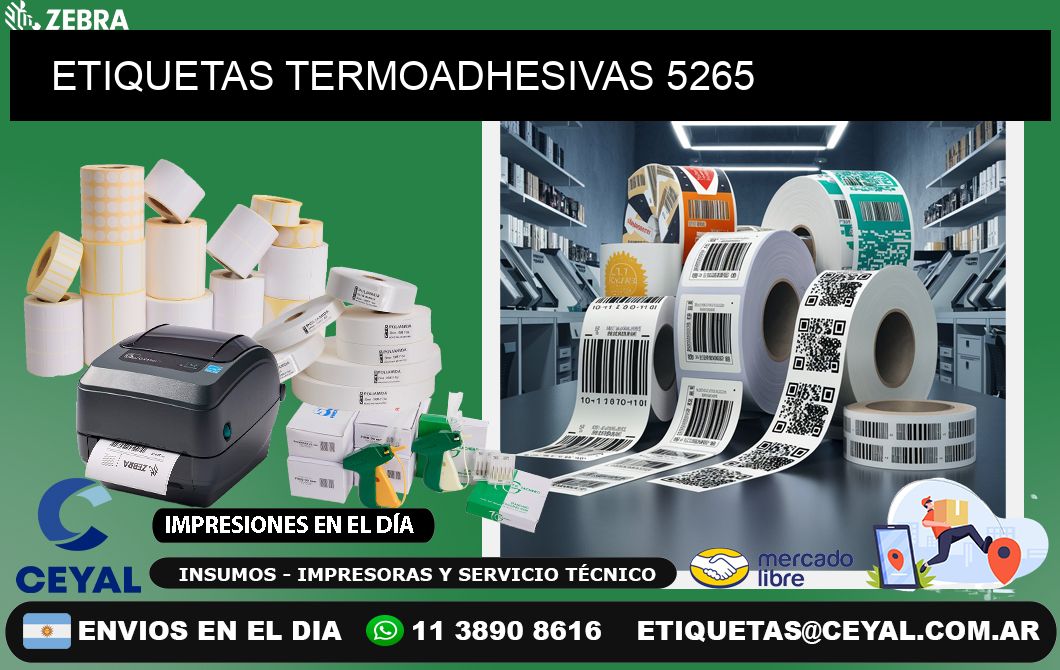 ETIQUETAS TERMOADHESIVAS 5265