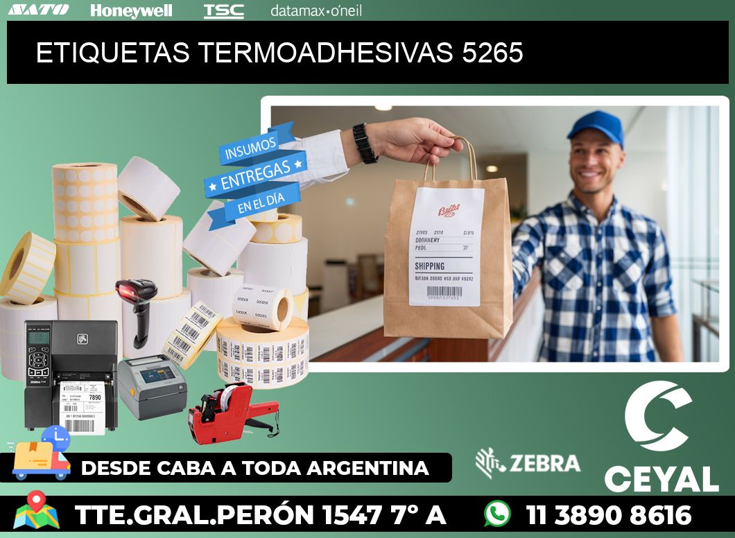 ETIQUETAS TERMOADHESIVAS 5265