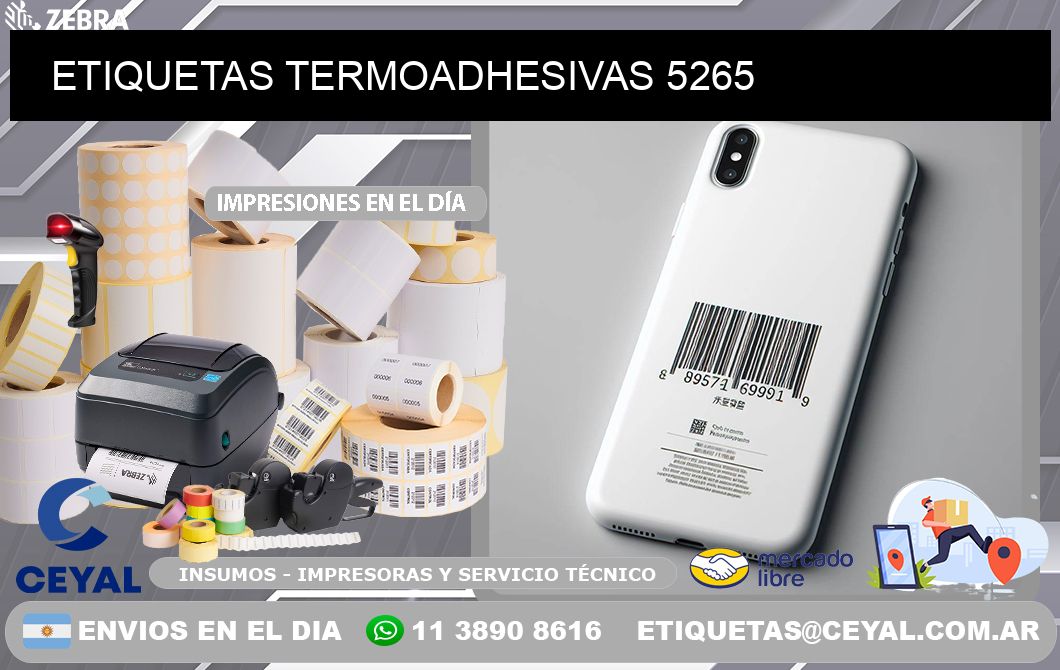 ETIQUETAS TERMOADHESIVAS 5265
