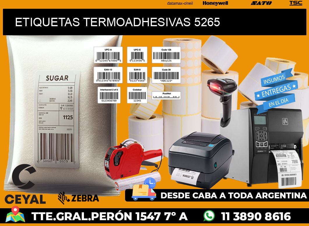 ETIQUETAS TERMOADHESIVAS 5265