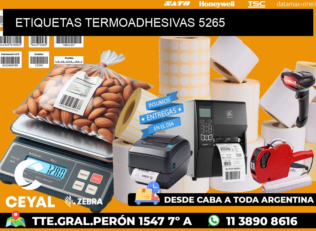 ETIQUETAS TERMOADHESIVAS 5265