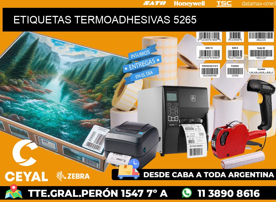 ETIQUETAS TERMOADHESIVAS 5265