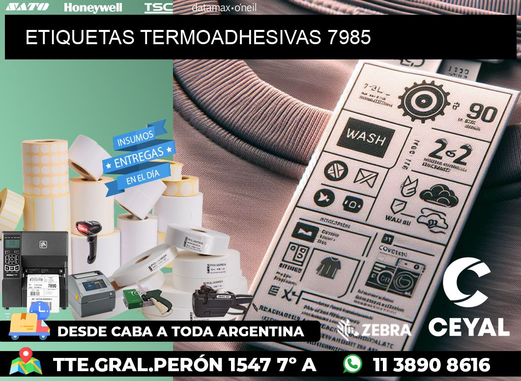 ETIQUETAS TERMOADHESIVAS 7985