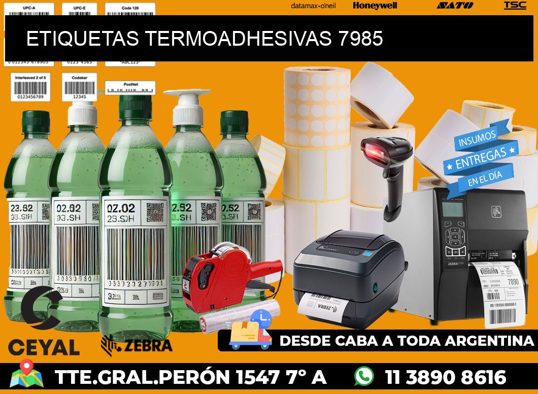 ETIQUETAS TERMOADHESIVAS 7985