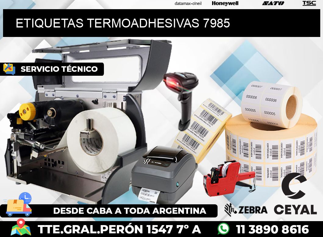 ETIQUETAS TERMOADHESIVAS 7985