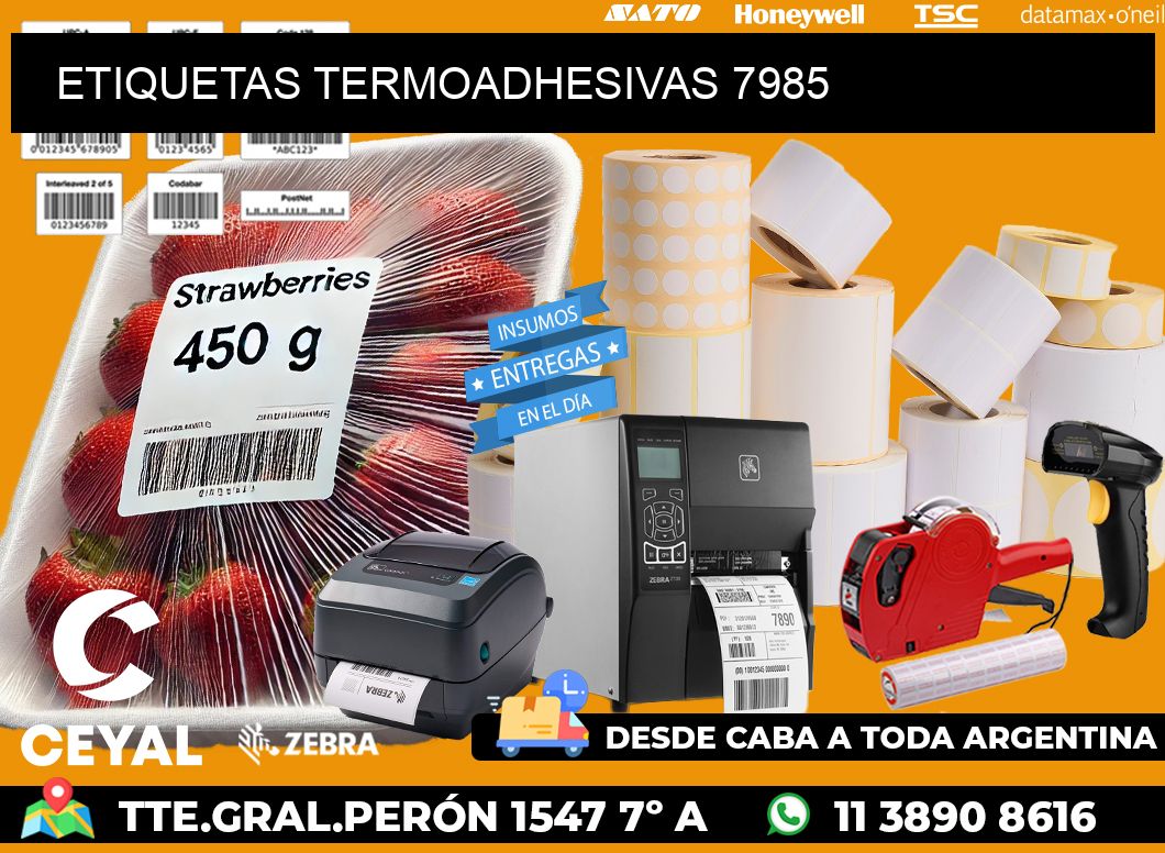 ETIQUETAS TERMOADHESIVAS 7985