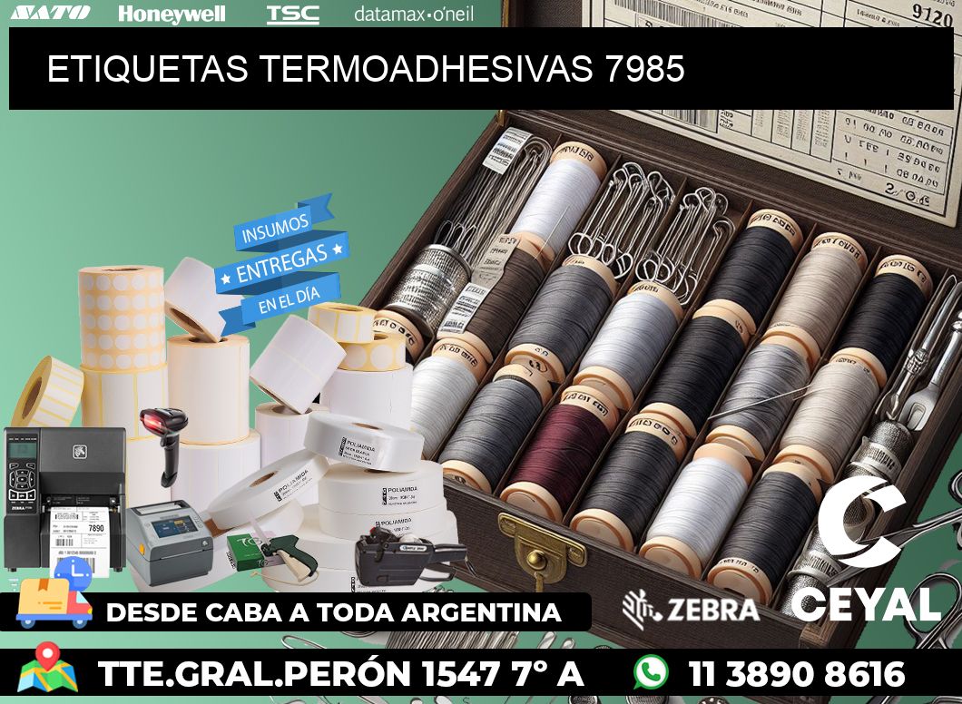 ETIQUETAS TERMOADHESIVAS 7985