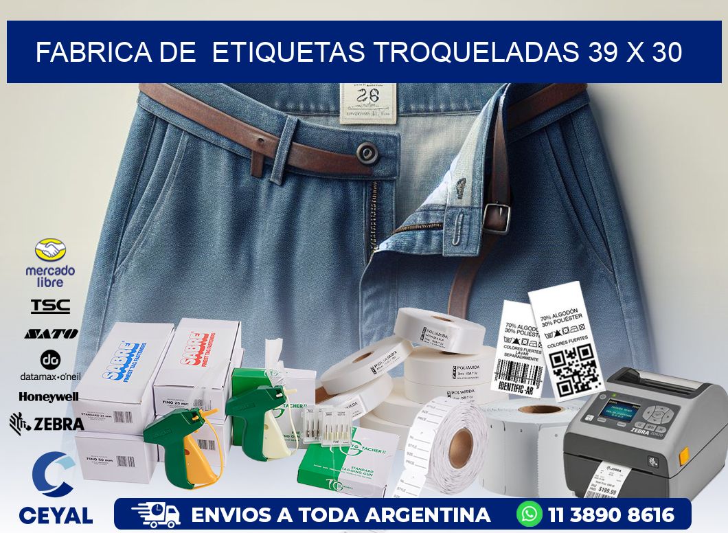 FABRICA DE ETIQUETAS TROQUELADAS 39 x 30