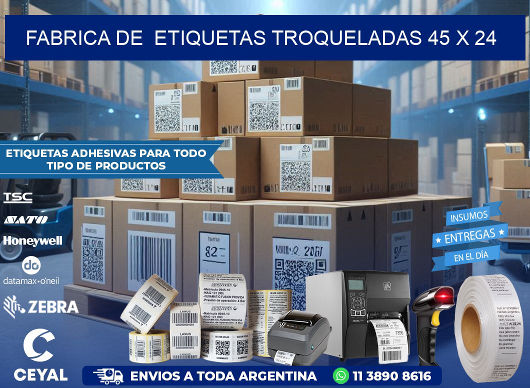 FABRICA DE ETIQUETAS TROQUELADAS 45 x 24