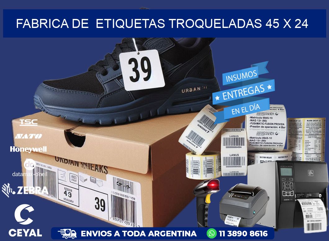 FABRICA DE ETIQUETAS TROQUELADAS 45 x 24