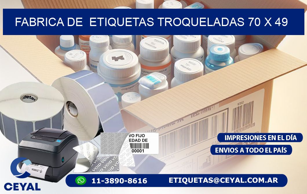 FABRICA DE ETIQUETAS TROQUELADAS 70 x 49