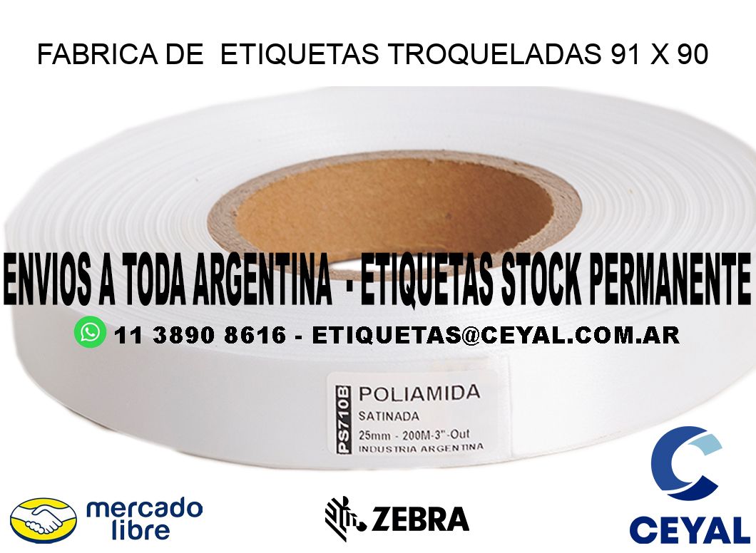 FABRICA DE ETIQUETAS TROQUELADAS 91 x 90