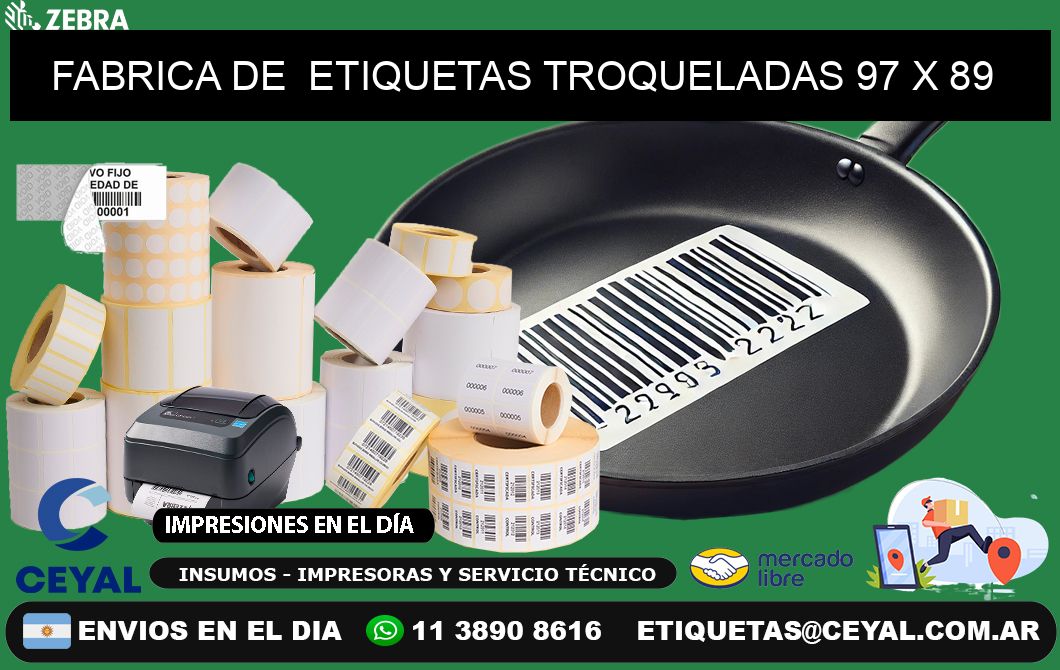FABRICA DE  ETIQUETAS TROQUELADAS 97 x 89