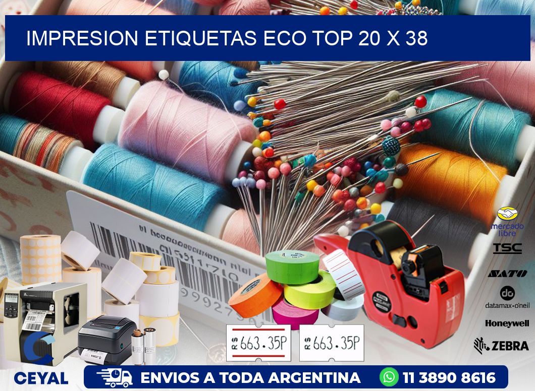 IMPRESION ETIQUETAS ECO TOP 20 x 38