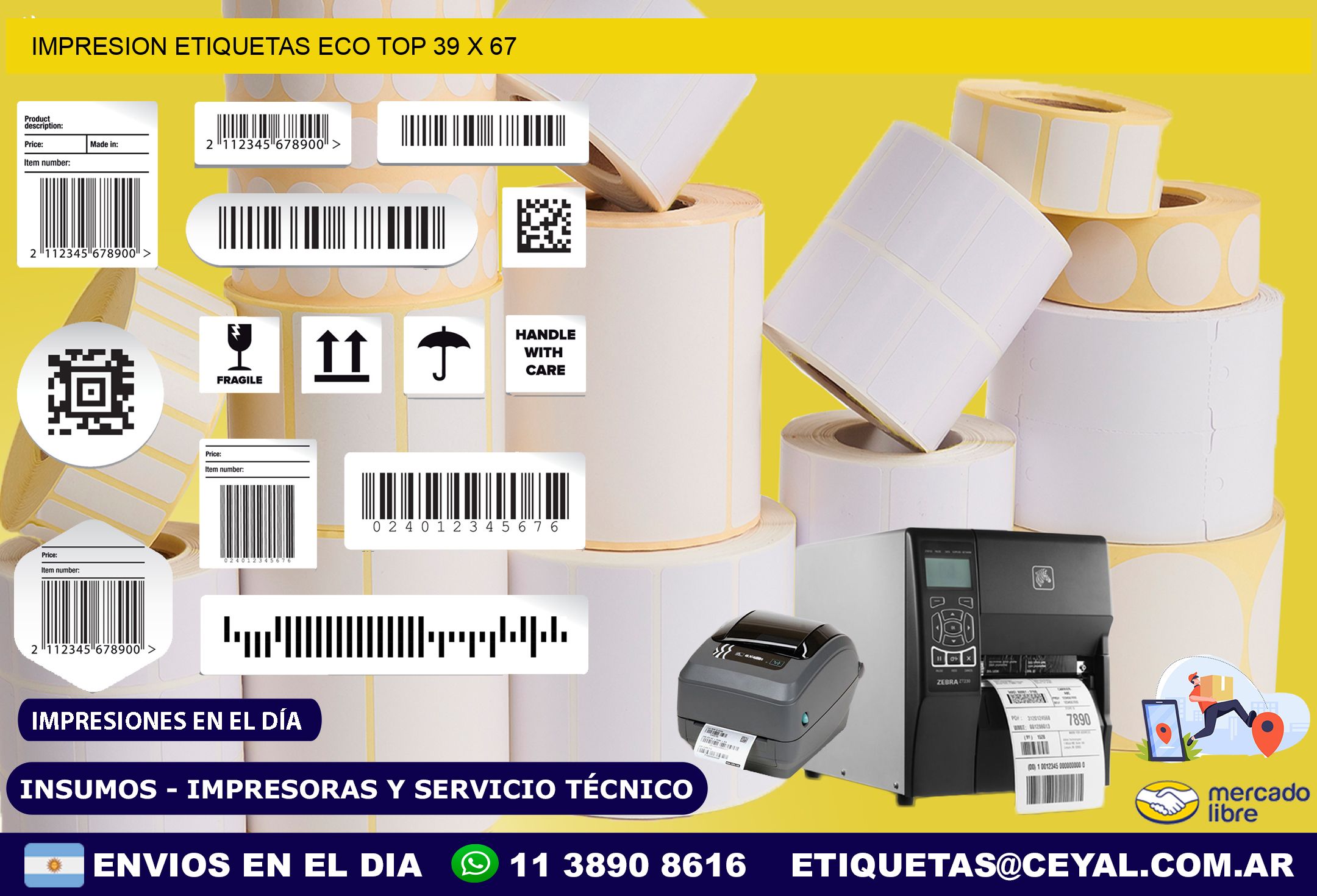 IMPRESION ETIQUETAS ECO TOP 39 x 67